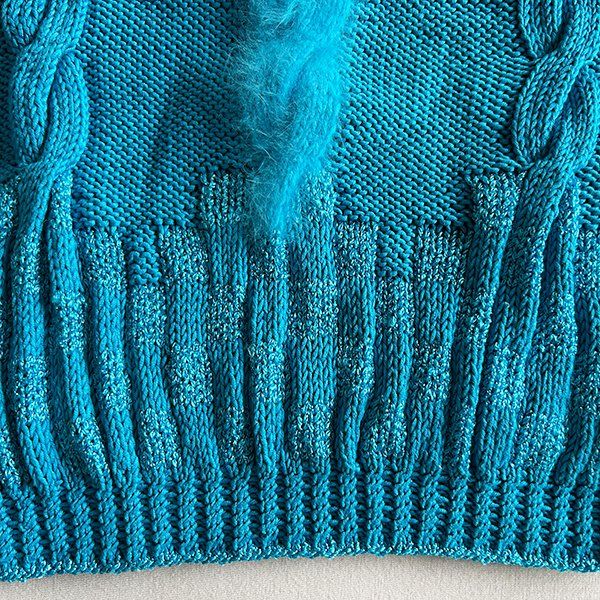 Pullover & Sweatshirts: PETROL | Handgestrickter Pullover S | Strickpulli Zopfmuster – Gebraucht aus Engelburg von Rmueller 1