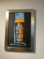 Lito von Rudolf Mirer Schellenbuben unter Regenschirm