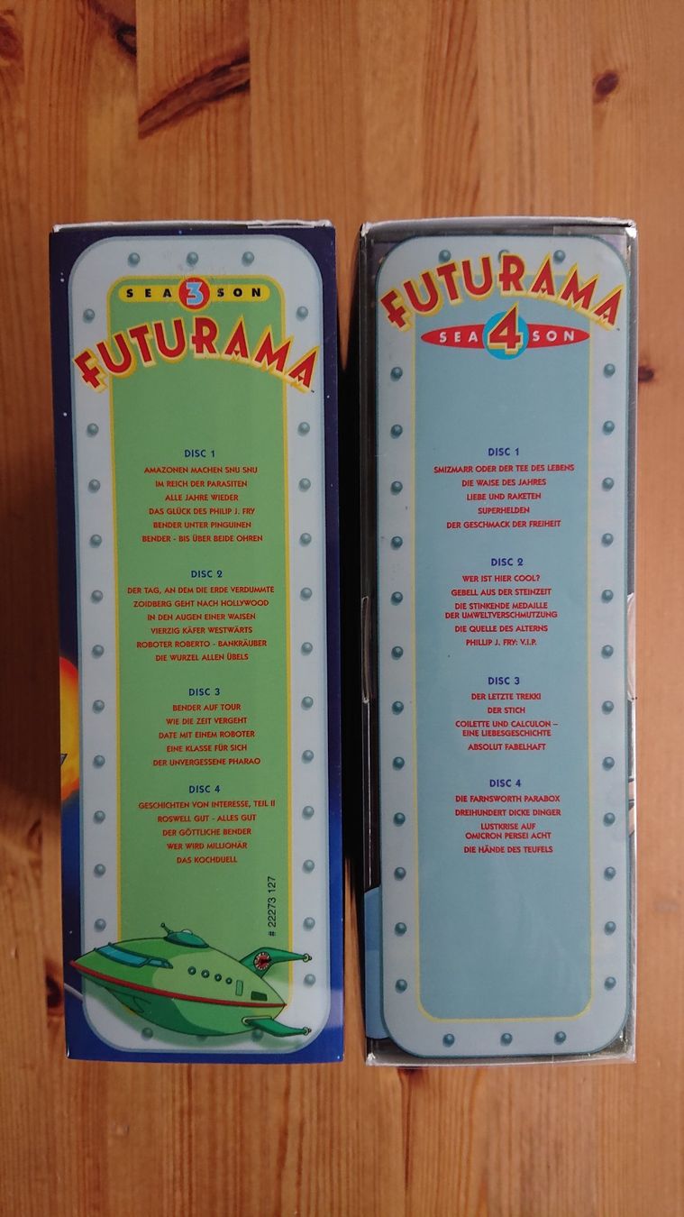 Tutti i DVDs: FUTURAMA Staffel 1 bis 4 auf DVD – Usato da Wilderswil venduto da Exebub 8