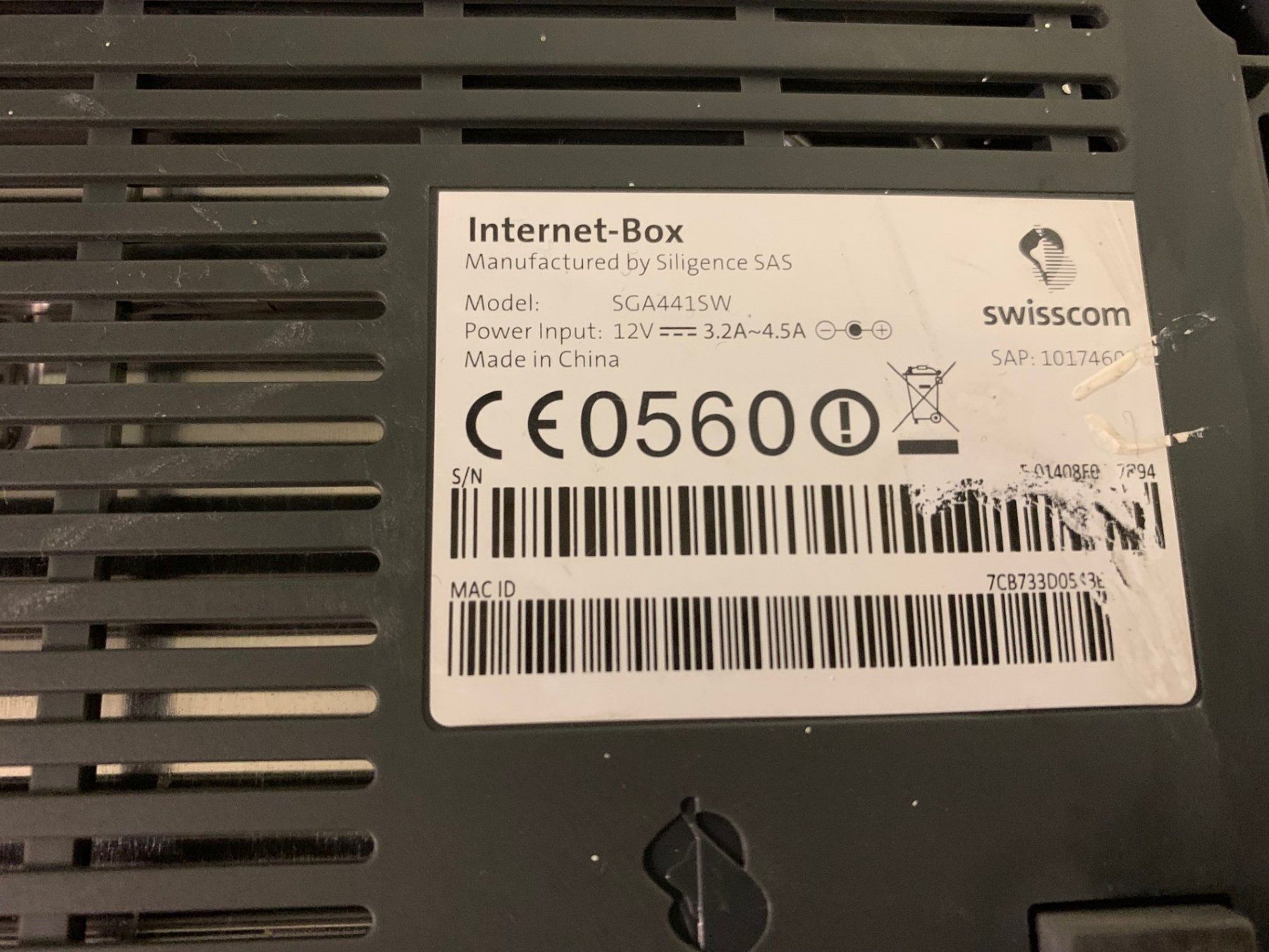 Swisscom Modem & Router: Swisscom Internet Box * Model 5G441SW – Usato da Emmen venduto da newdeal1970 1