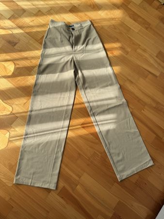 Pull&Bear Stoffhose, Beige, Gr. S