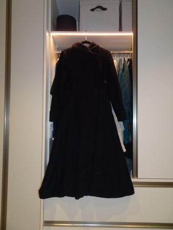 Wintermantel Wolle Navyblau