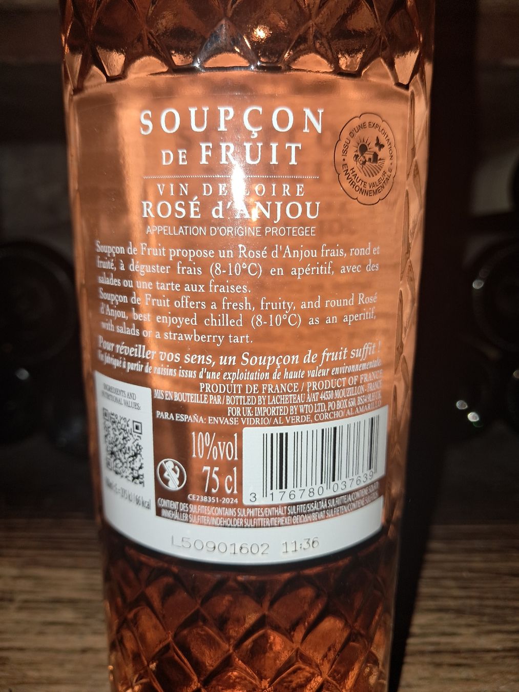 Vino: Soupçon de Fruit Rosé d'Anjou 2024 – Nuovo e nell'imballaggio originale da Le locle venduto da juliensaran 3