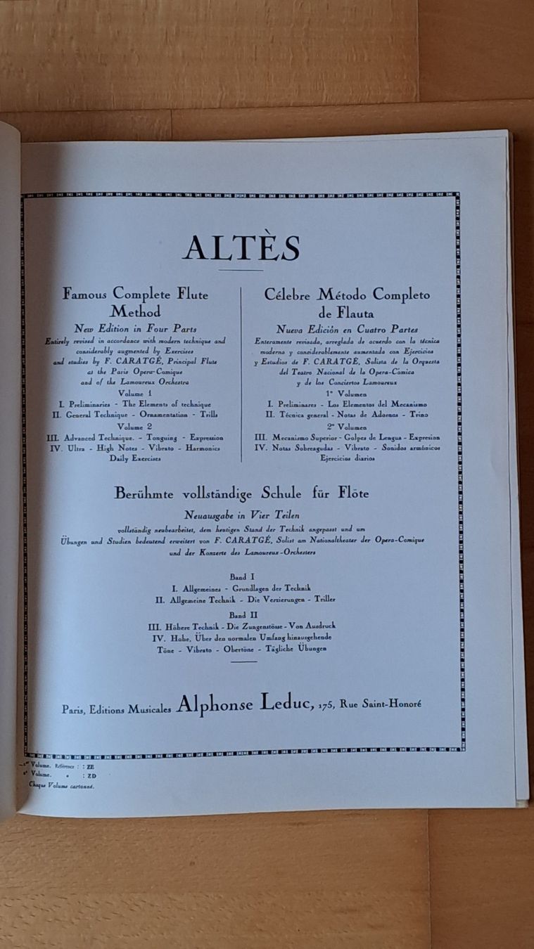 Libri: Méthode Complète de flûte – Usato da Cornaux NE venduto da Martinet19 1