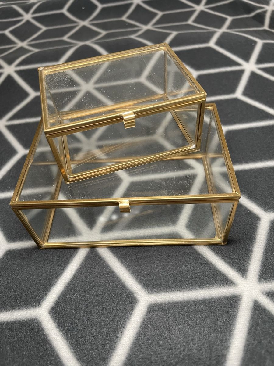Schmuckkästen: Schmuckkästchen/Box in Goldoptik 2er Set – Neu (gemäss Beschreibung) aus Rheineck von cha_p9qy