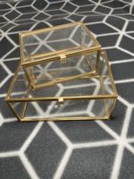 Schmuckkästchen/Box in Goldoptik 2er Set