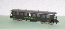 Fleischmann H0 1417  SBB B4,  Metalldrehgestelle, mit Licht