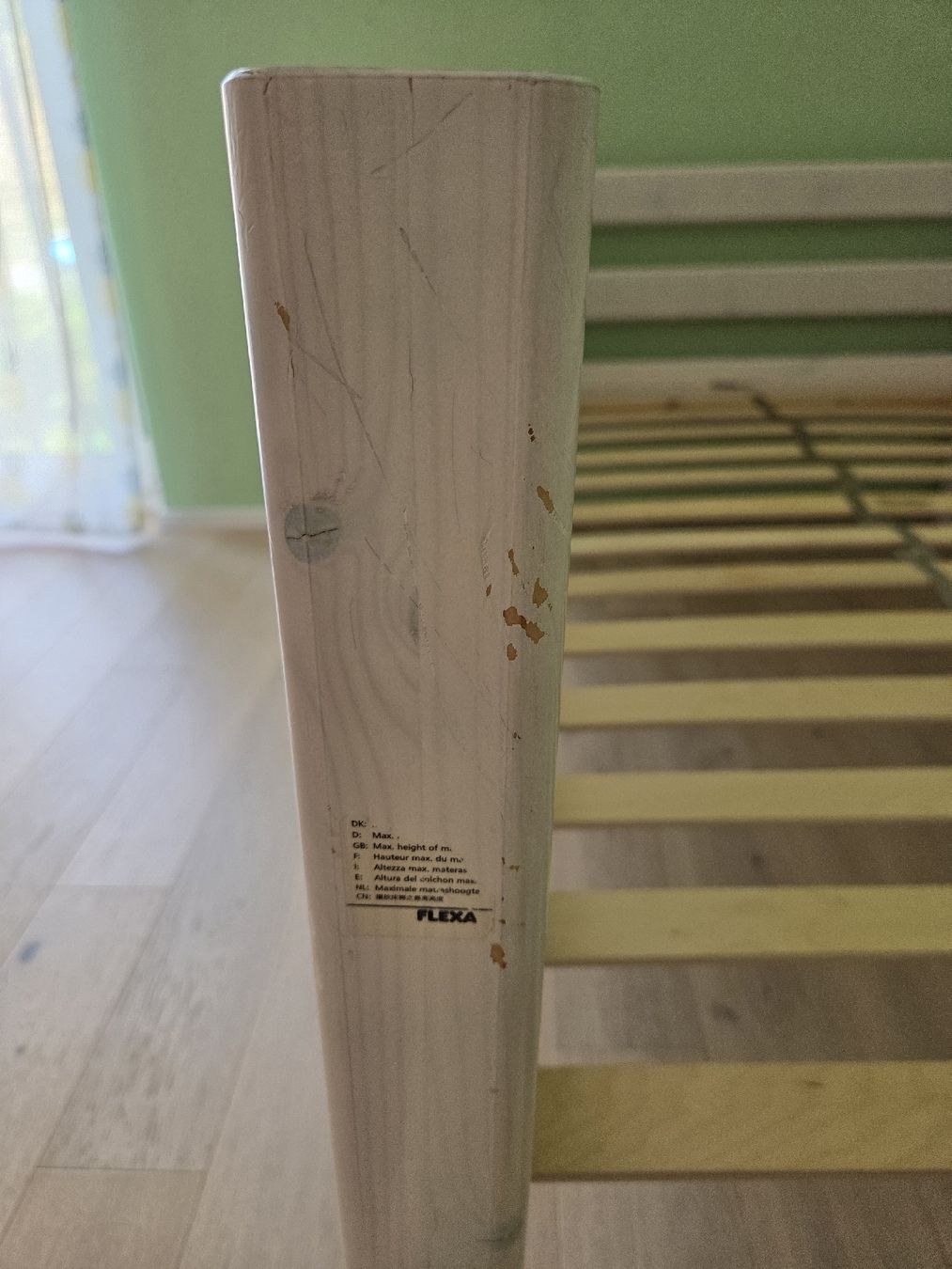 Lits: Kinderbett Flexa Holz weiss mit Rausfallschutz, gebraucht – D'occasion à Hinwil par Jessica13 2