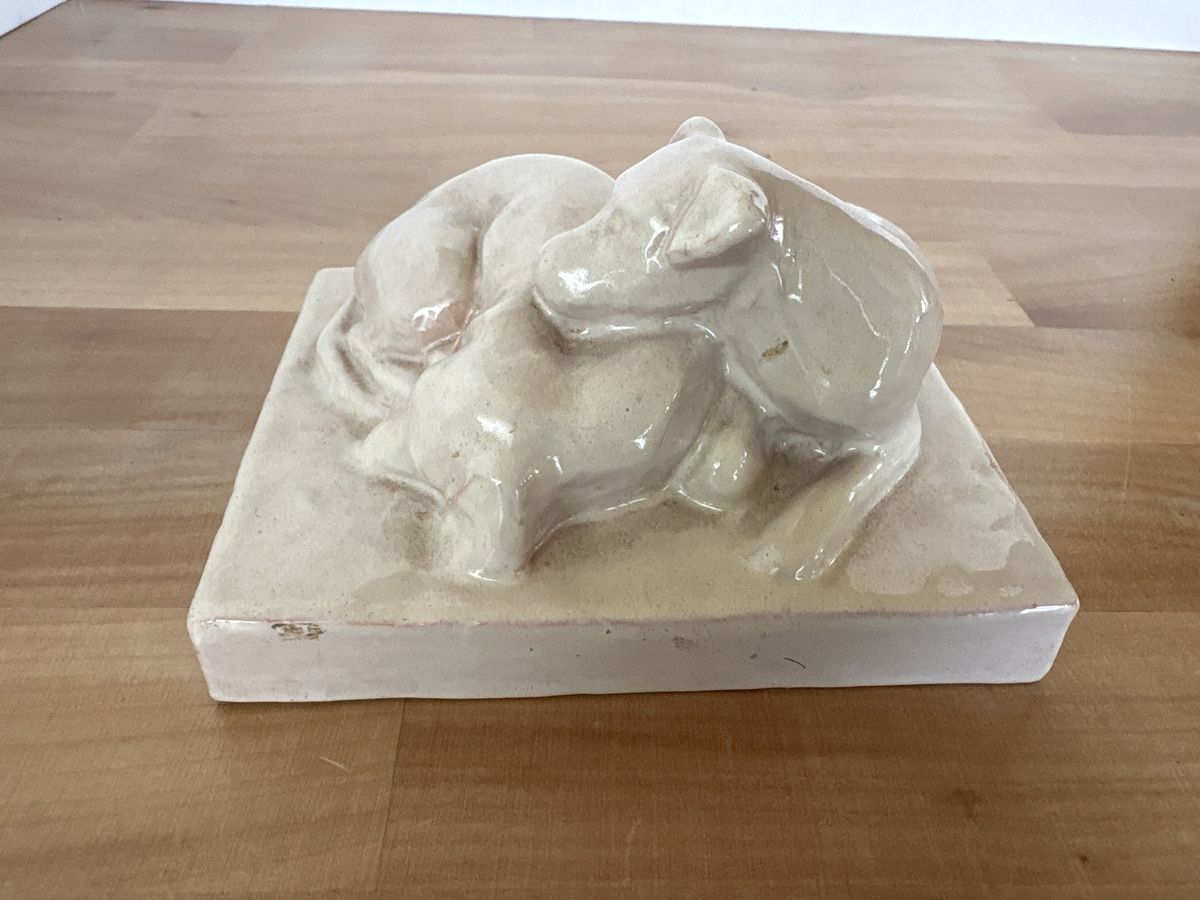 Statuette: Hunde Figur aus Ton – Usato da Rümlang venduto da SchumBru10 1