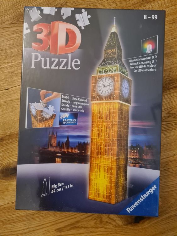 3D Puzzle Big Ben incl. Farbwechsel LED Kaufen auf Ricardo