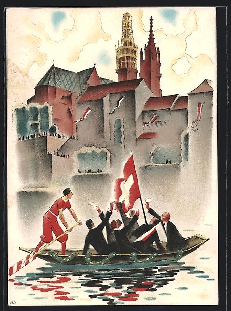 Cartes postales: Basel, XXV. Eidg. Sängerfest 1935, Sän – D'occasion à Berlin par bartko-reher