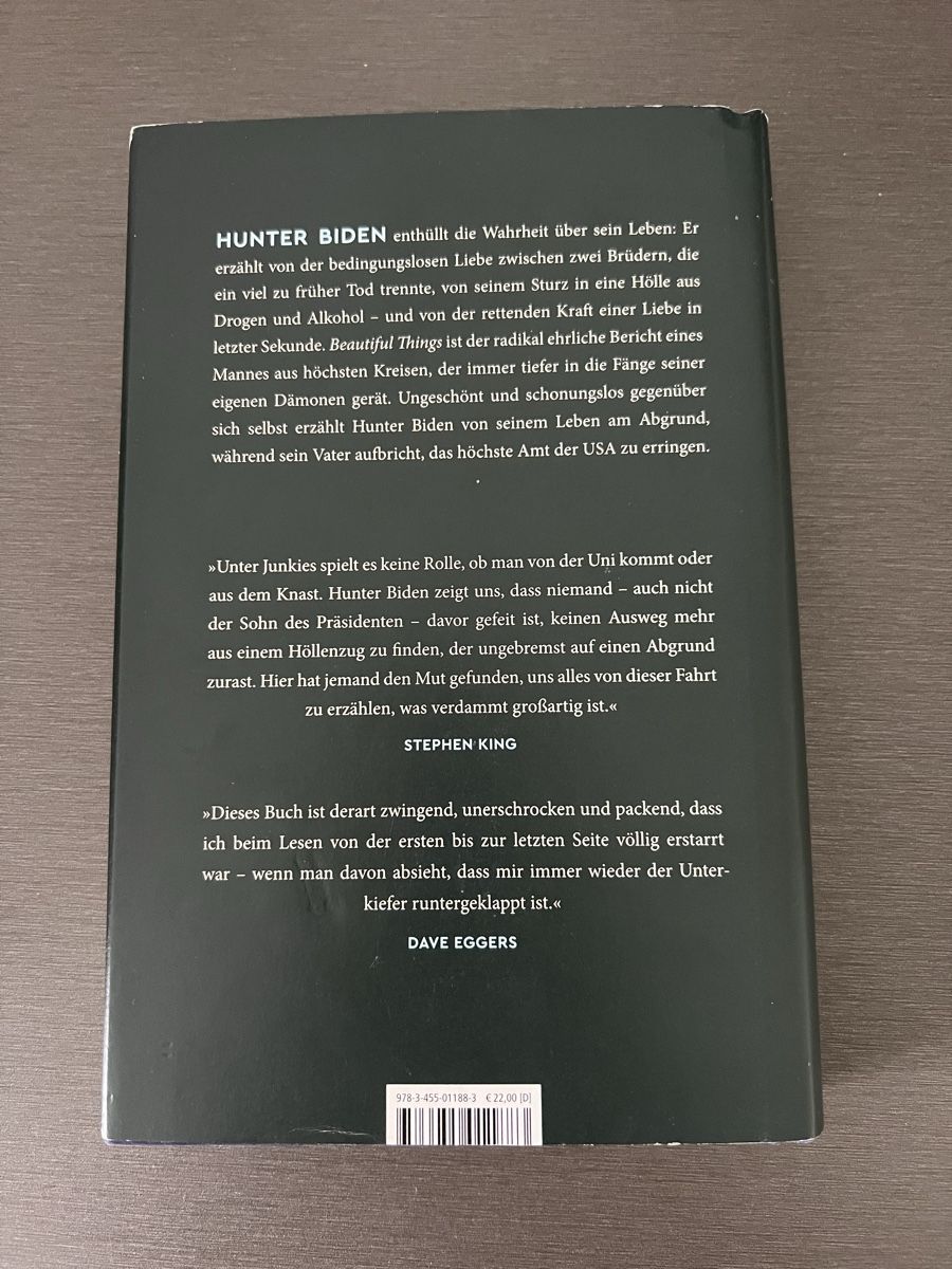 Libri: Hunter Biden - Beautiful Things - Meine wahre Geschichte – Usato da Malters venduto da sha_8znf 1
