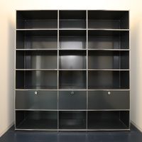 USM Haller Regal 3x6 Anthrazit 200x210x35cm