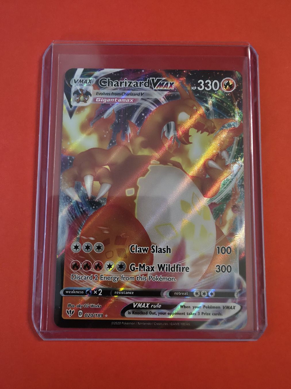Pokémon Carte collezionabili: Charizard VMAX 020/189 – Nuovo (secondo la descrizione) da St.Gallen venduto da 6icksample