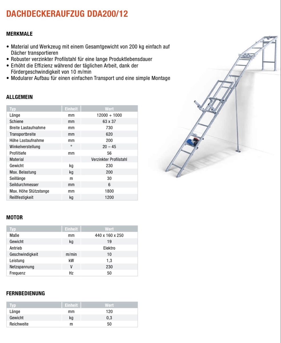 Toutes les machines: Dachdeckerlift/ Zügellift – D'occasion à Goldswil par Zonk81 2