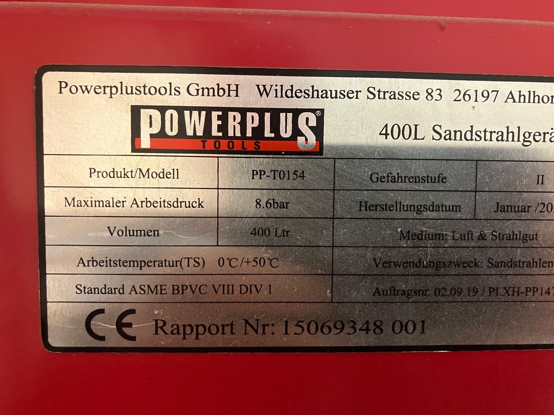 Tutte le macchine: Sandstrahlkabine – Usato da Niederscherli venduto da Hiflyer 2