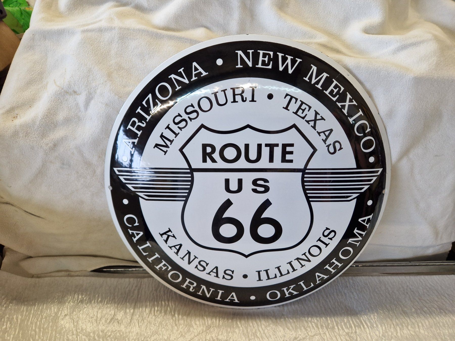 Insegne: Route 66 Emaille Schild 40cm Neu – Nuovo (secondo la descrizione) da Wädenswil venduto da tome70 2