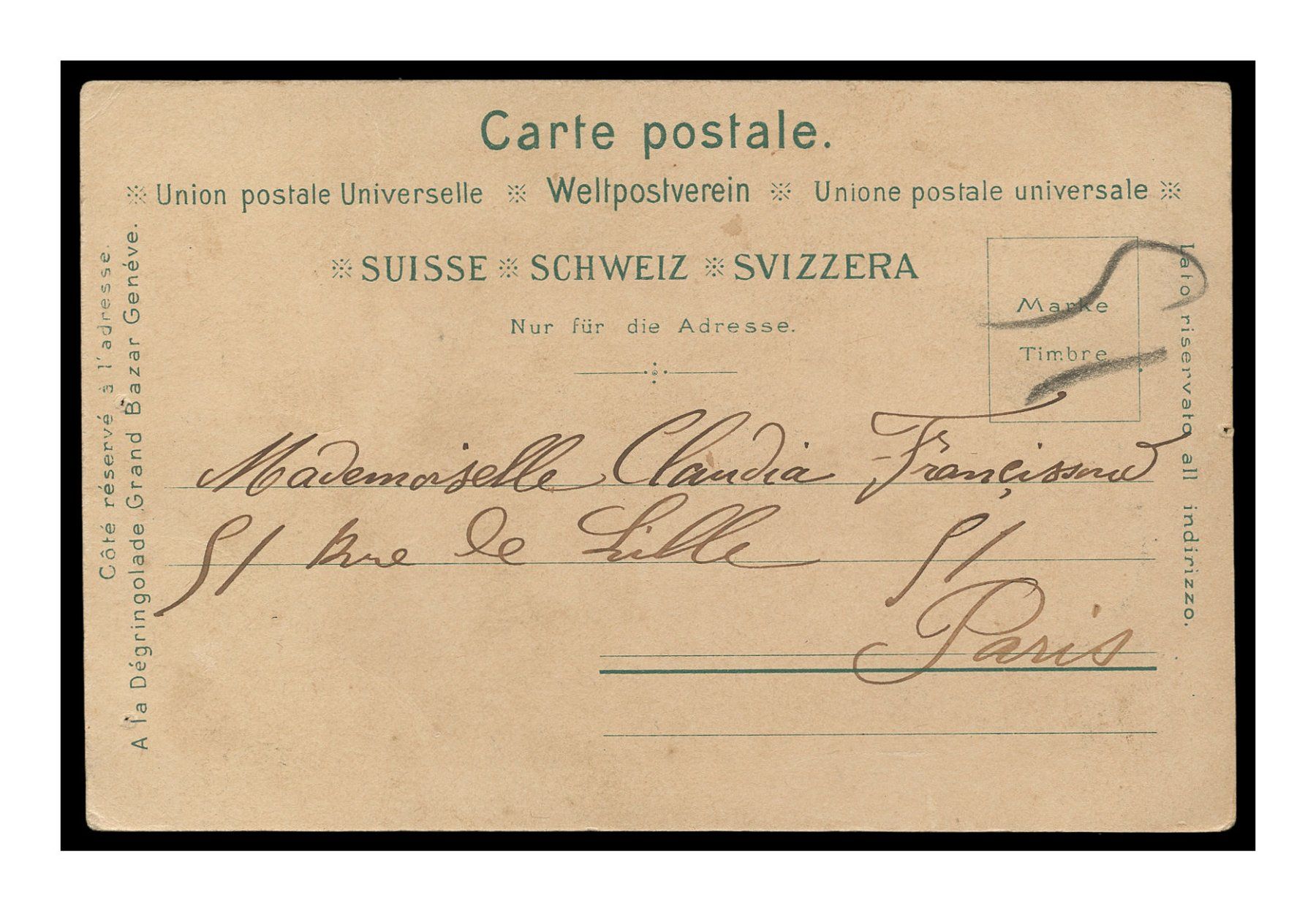 Cartoline postali: APPENZELLERTRACHTEN - 1900 "Costumes" – Usato da Onex venduto da gonsla01 1