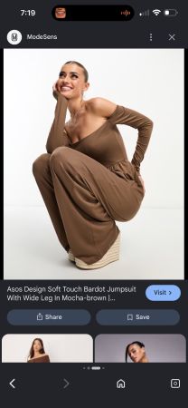 brauner Overall Jumpsuit