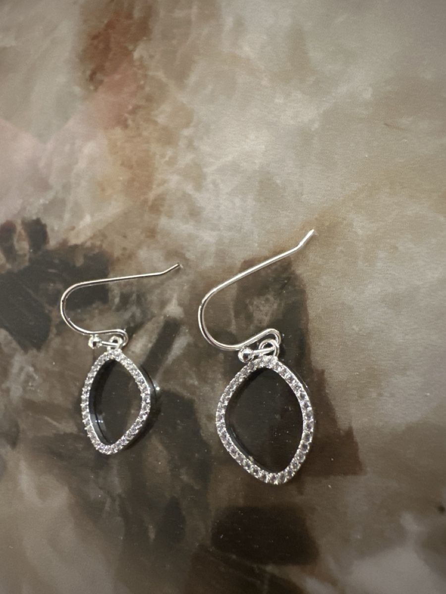 Orecchini pendenti & Orecchini a lobo: Elegante Silber Ohrhänger mit Zirkonia – Usato da Richterswil venduto da ivana025 1