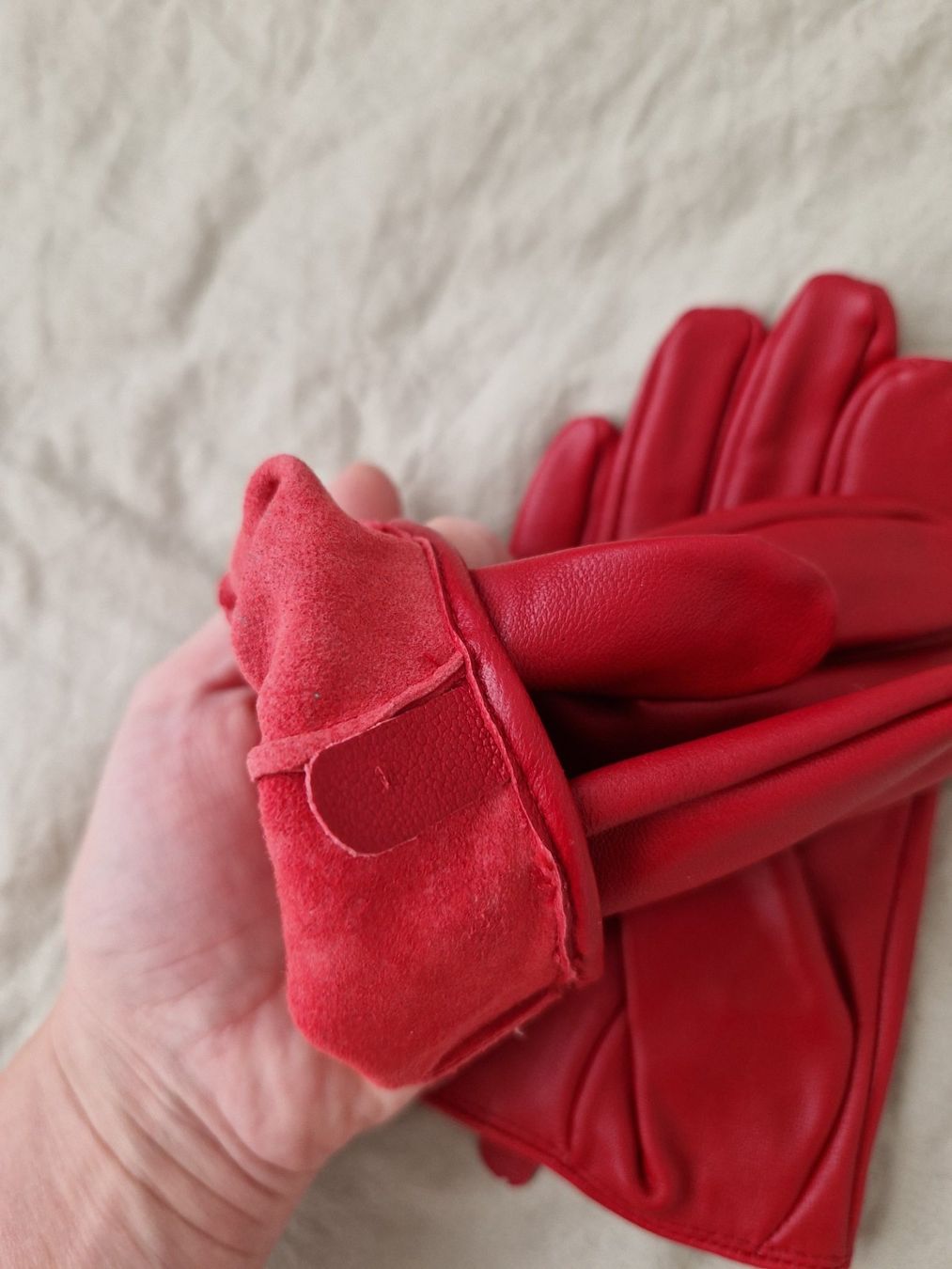 Mango Guanti & manicotti: Mango Handschuhe Rot Perlen Kurz – Nuovo e nell'imballaggio originale da Erlinsbach SO venduto da ULIKH 4