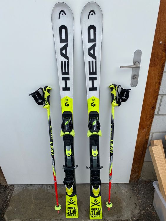 Ski HEAD WC Rebels 150 Cm + Fixations Tyrolia SP10 – Ski De Course Occasion