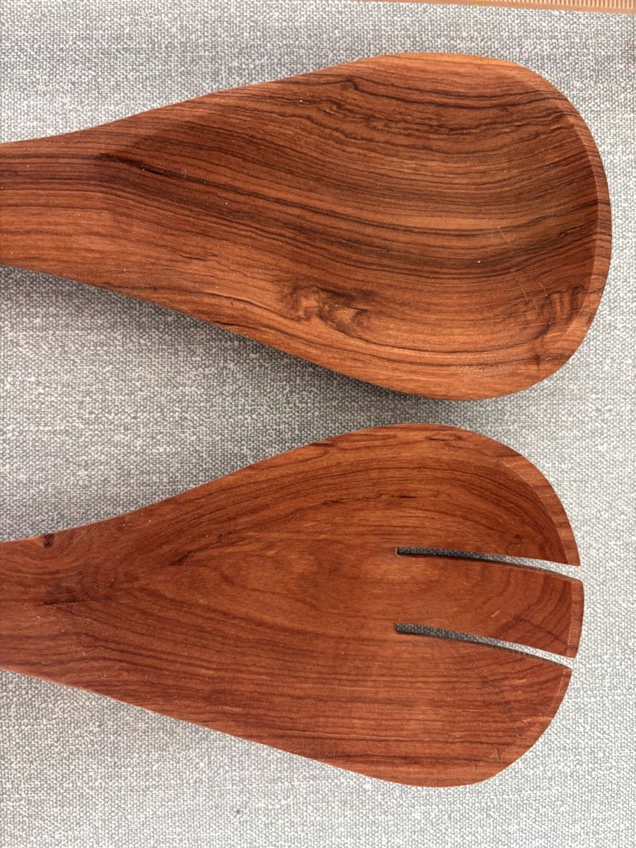 Set di posate: Salatbesteck aus Holz – Nuovo (secondo la descrizione) da Zürich venduto da gucks 3