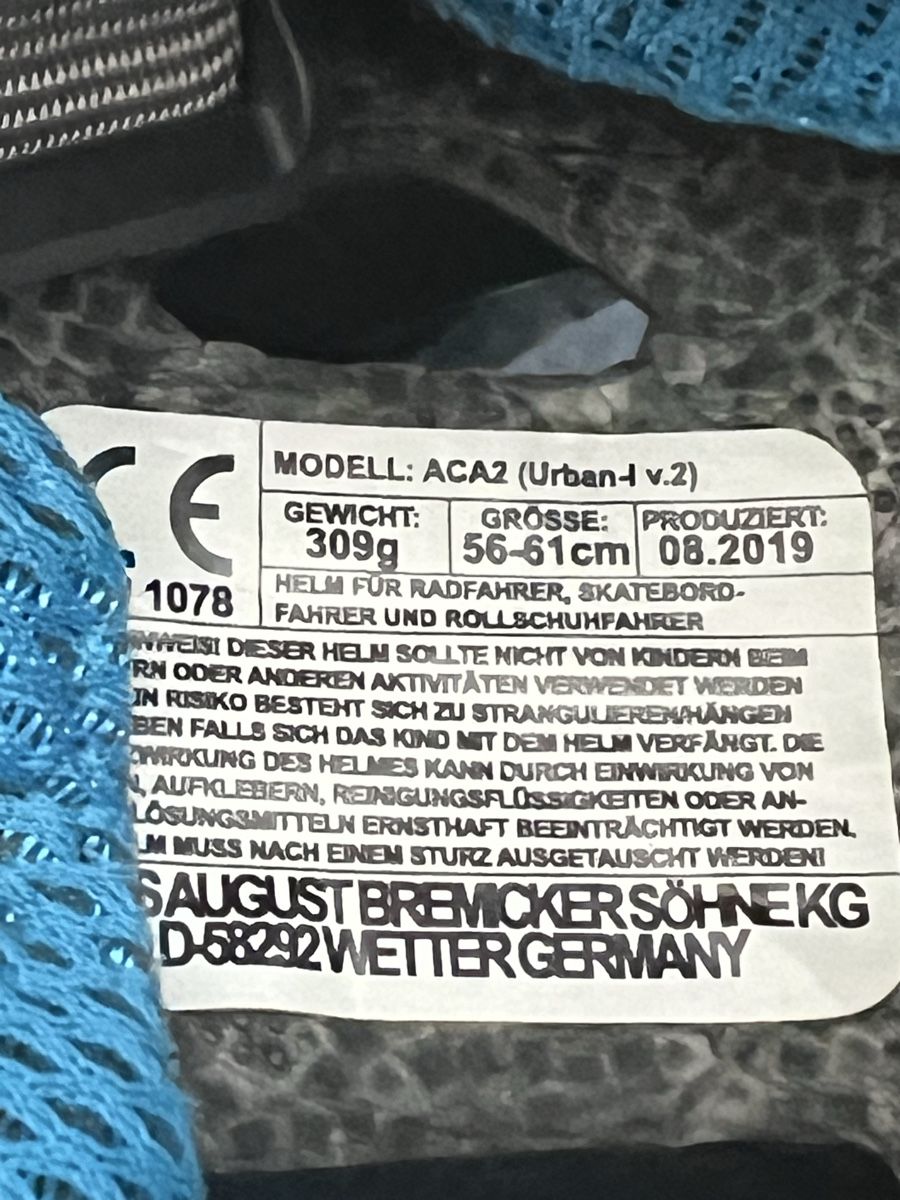 Abus Caschi: Abus ACA2 Urban Fahrradhelm – Usato da Kreuzlingen venduto da Littelmisssunshine 3