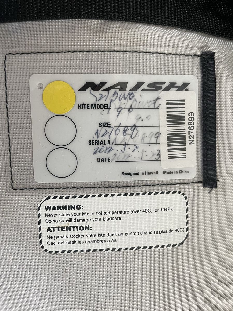 Naish Kite: Naish Pivot 9m – Gebraucht aus Lugnorre von nf2_9f9x 1