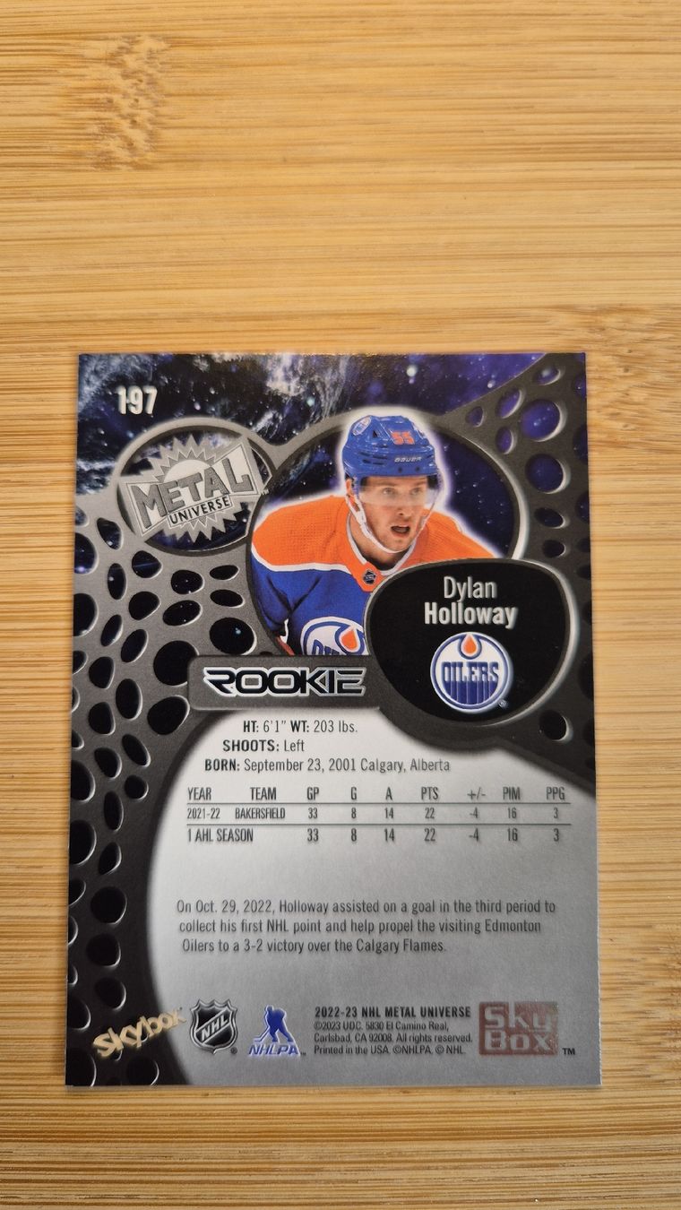 NHL Carte collezionabili: NHL Edmonton Oilers Dylan Holloway – Usato da Bellach venduto da paedu-1980 1