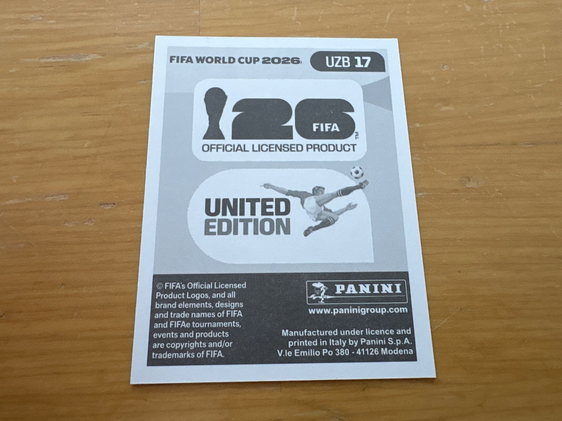 Panini Carte collezionabili: Panini 2026 UZB 17 – Nuovo (secondo la descrizione) da Elsau venduto da Cerry81 1