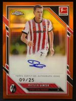 Topps Matthias Ginter Auto 9/25 Bundesliga SC Freiburg