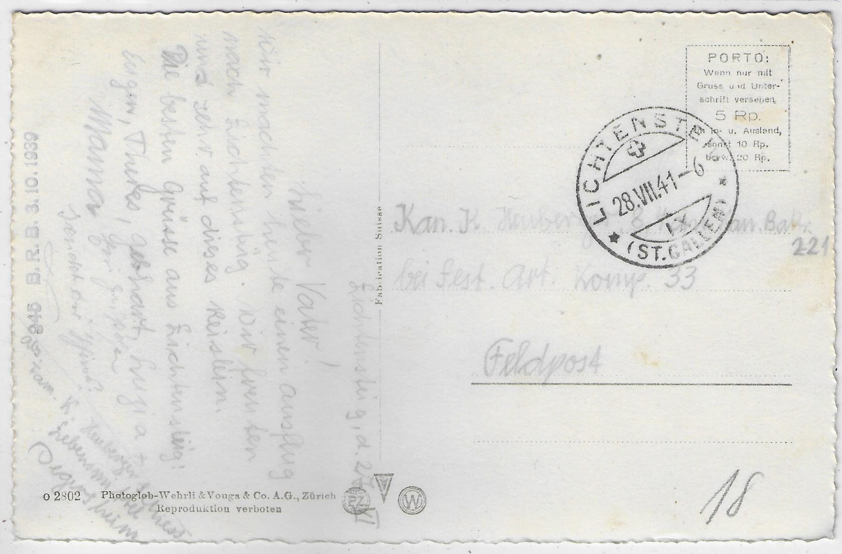 Cartoline postali: Lichtensteig - Generalansicht – Usato da Ettingen venduto da Kartenplanet 1