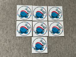 Credit Suisse SKA Sticker Set, Vintage, Selten!