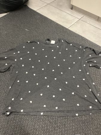 H&M T Shirt gr XL dunkelgrau