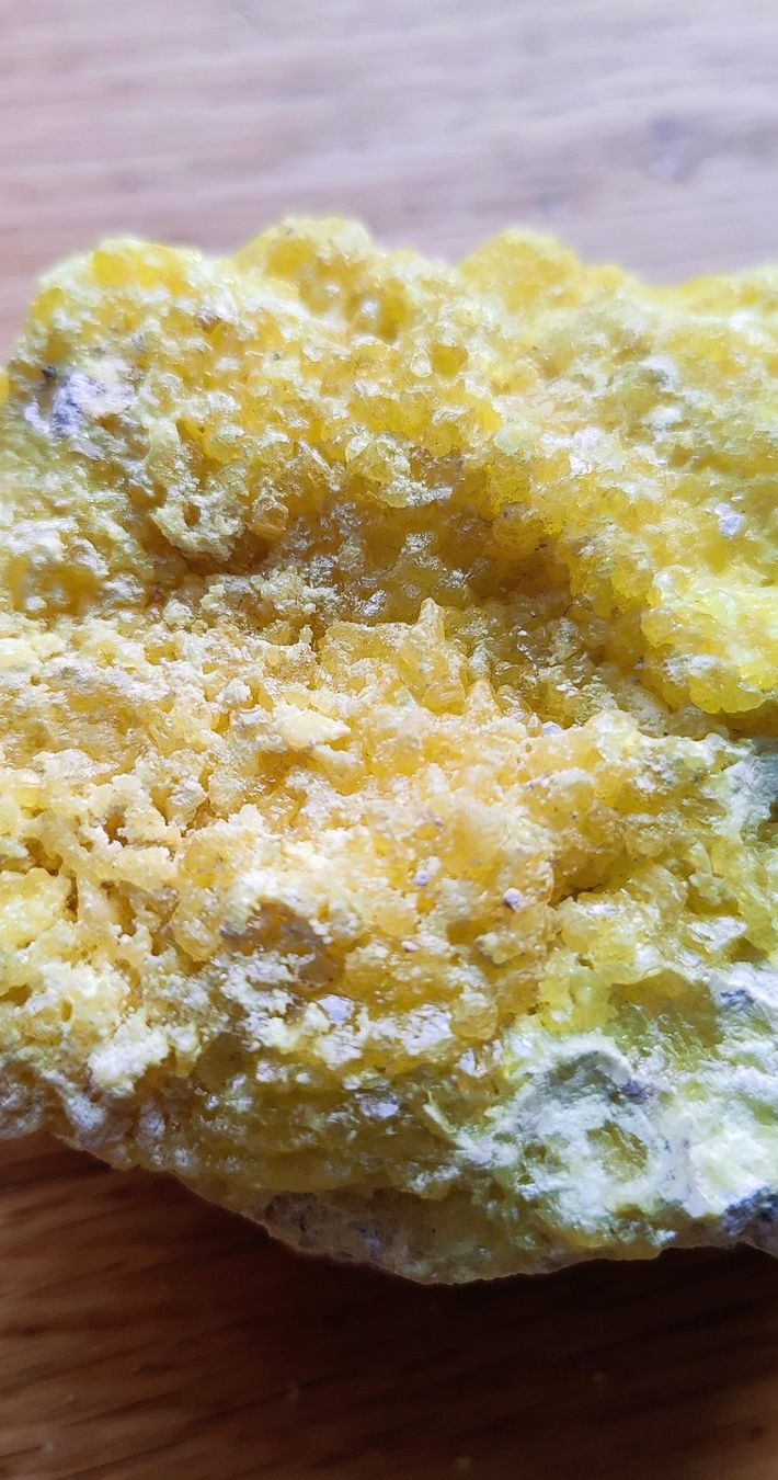 Grand spécimen de soufre jaune naturel – 11 × 8 cm – Minéral (Gebraucht ...