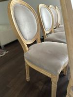 12 Stk. Esszimmerstühle, Holz/Samt, Vintage Look!