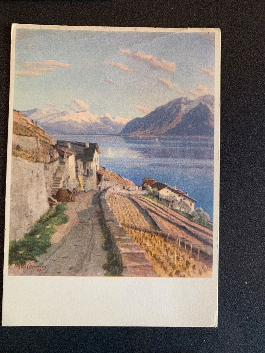Cartoline postali: 5 alte Kunstkarten / Postkarten alt – Usato da Erlenbach ZH venduto da Ritschly 5