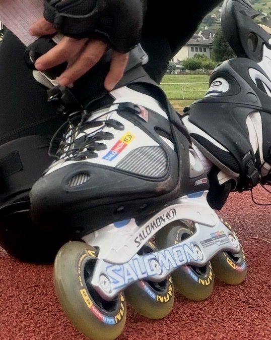 Salomon Pattini in linea & Pattini a rotelle: Professionelle Linie rollersschuhe Salomon  – Usato da Ibach venduto da Jomi.79 1