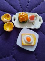 Miniatur Essensset  /  Brunch fürs Puppenhaus