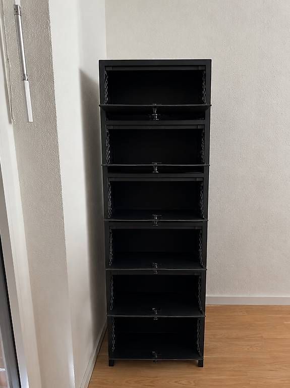 Schränke: Schwarzer Metallschrank / 116 × 40 × 40 cm – Gebraucht aus Lausen von nat_hbt6 1