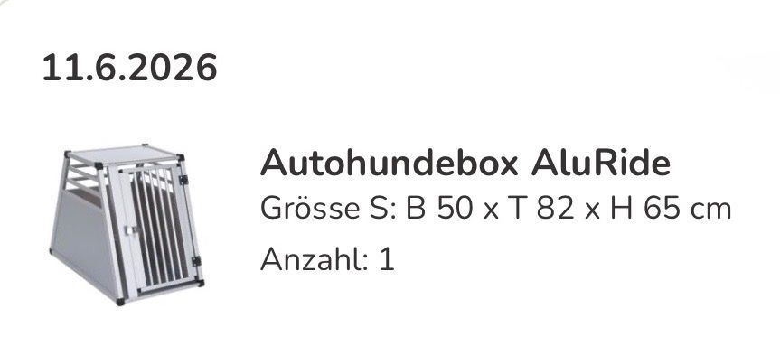 Käfige, Transport & Sicherheit: Hundebox Grösse S von AluRide – Neu (gemäss Beschreibung) aus Gebertingen von sternchen05 4