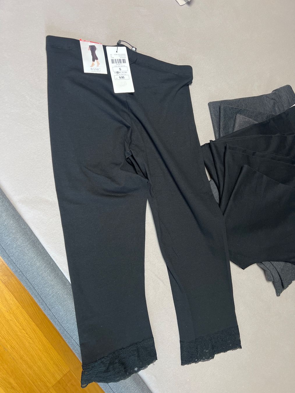 Strümpfe & Strumpfhosen: 10 LEGGINGS BASIC 3/4 LACE CHICORÉE GR S – Neu (gemäss Beschreibung) aus Birr von WalkyriaM 1