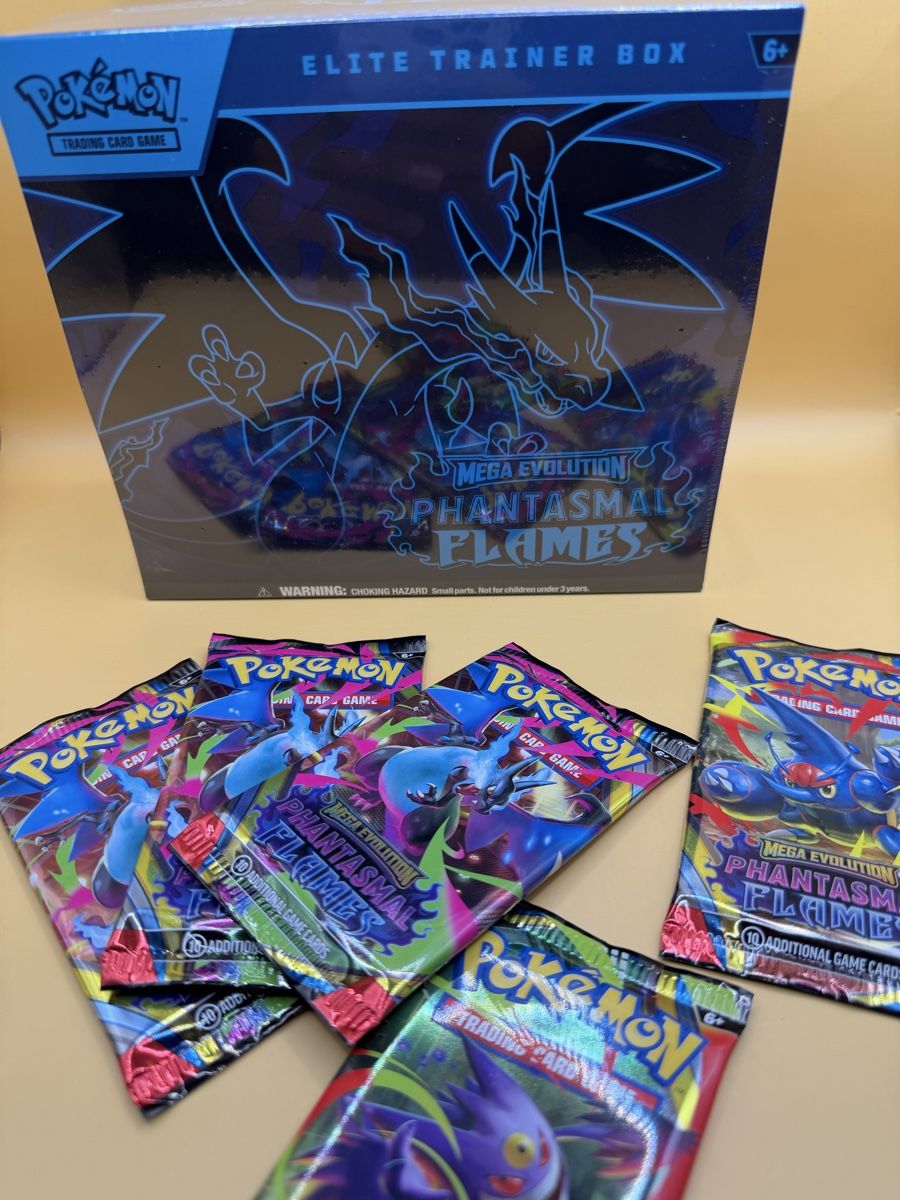 Pokémon Carte collezionabili: Phantasmal flames ETB & 5 Booster Packs – Nuovo e nell'imballaggio originale da Wetzikon ZH venduto da KartenKid 2