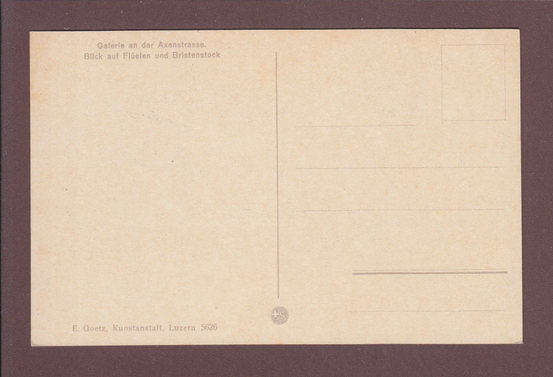 Cartoline postali: AXENSTRASSE - Flüelen – Usato da Pully venduto da nicecards 1