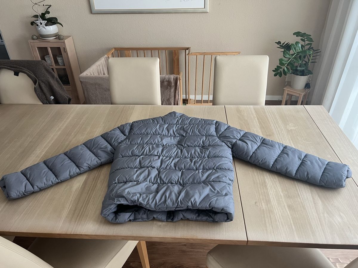 Giacche: Warme Herren-Steppjacke wattiert Gr. M 48/50 hellgrau – Usato da Dottikon venduto da Eyota2012 3