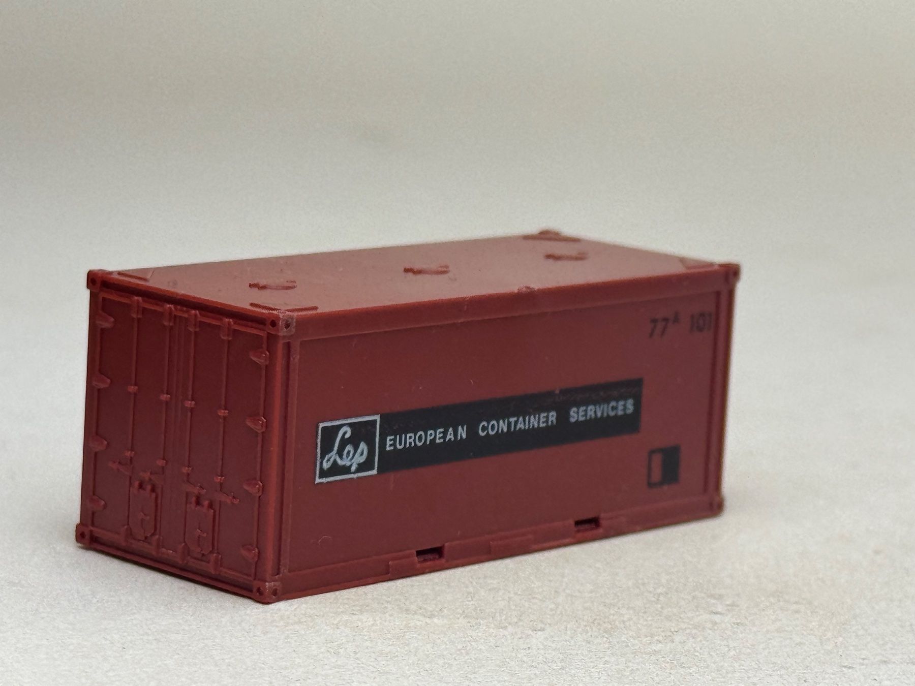 Modellini di ferrovie: EB- 20 Ft. Container Lep braunrot – Usato da Elm venduto da Wikmtz