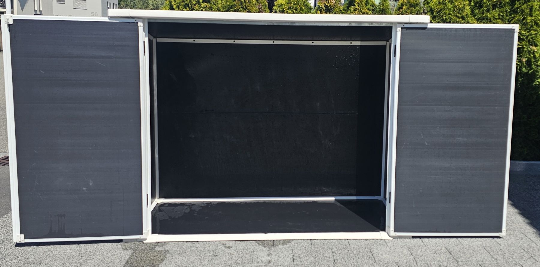 Keter Auflagenboxen: Gartenbox Aufbewahrungsbox Holzoptik Anthrazit  – Gebraucht aus Rothrist von PhilipsAurea 3
