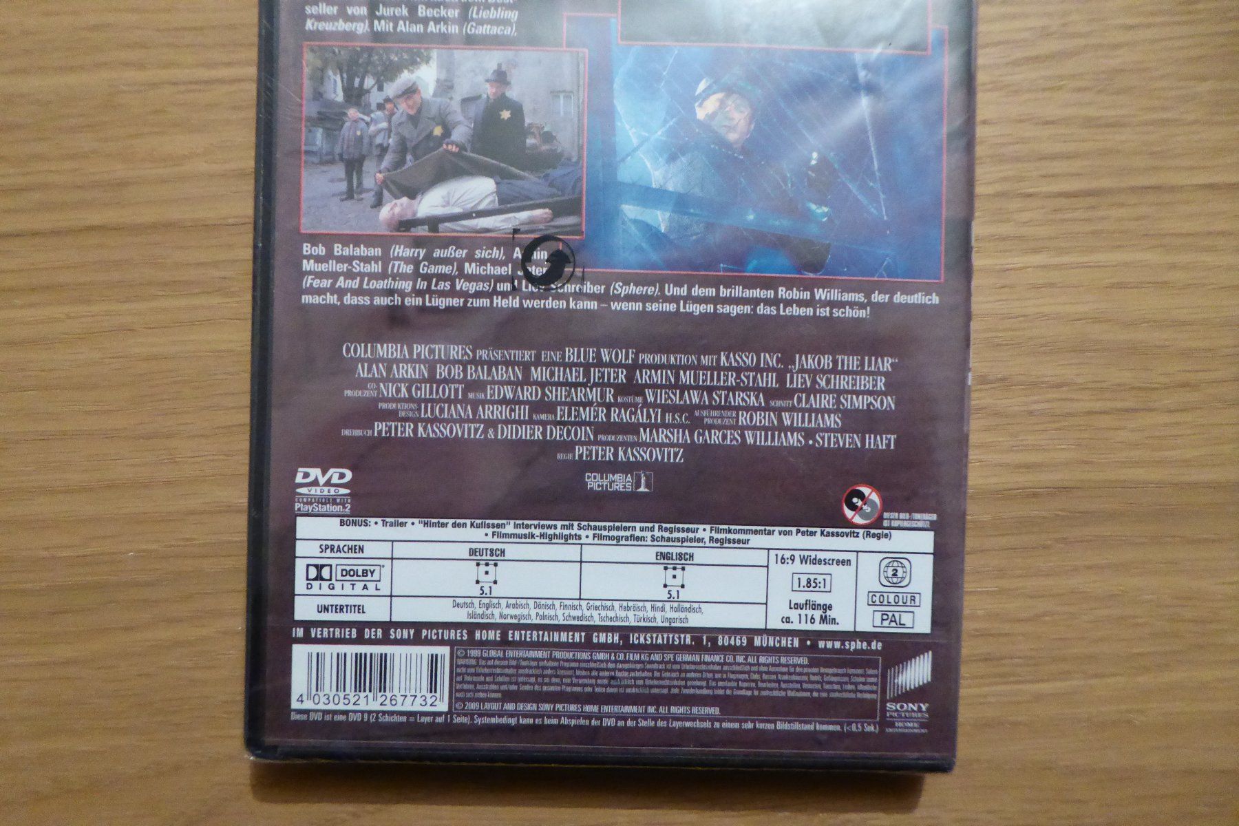 Alle DVDs: DVD OVP Jakob der Lügner Robin Williams – Neu und originalverpackt aus Allschwil von Summelsarium 3