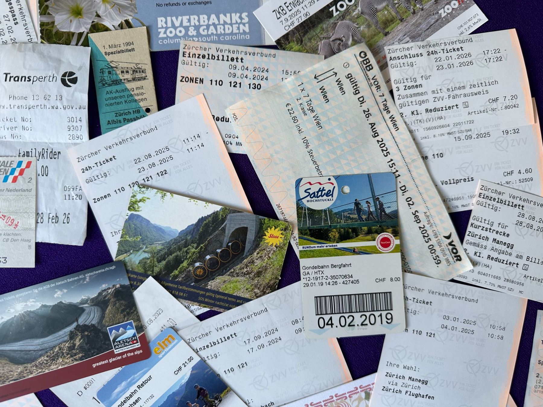 Biglietti: Sammlung gebrauchter Billette – Usato da Zürich venduto da Linthi1 3
